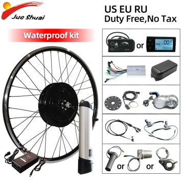 Duty Free 36V 250W-500W Electric Bike Kit Brushless Hub Motor 20inch-29inch 700C Front Wheel Electric Bicycle Conversion Kit LCD