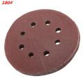 60 Pieces 8 Holes 5 Inch Sanding Discs Hook and Loop 60/100/180/240/320/400 Grit Sandpaper Assortment for Random Orbital Sander