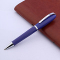 luxury High quality BAOER 516 Novel BLUE BallPoint Pen steel Strong metal ball point pen clip Stationery Office Supplies