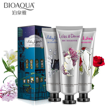 3Pcs Lily Rose Lilac Hand Cream Set Plants Essence Skin Nursing Moisturizing Cream For Hand &Body Skin Care Set