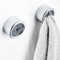 3pcs Self Adhesive Round Towel Holder Wall Mount Wash Cloth Clip for Bathroom