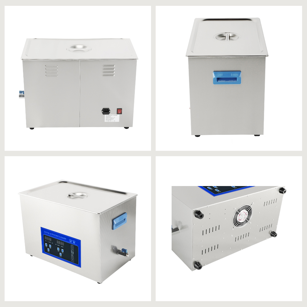 Digital Ultrasonic Cleaner 600W Heat Set Clinic Ultrasound Cleaning Machine Dental Engine Parts Oil Remove Stainless Bath 40KHZ