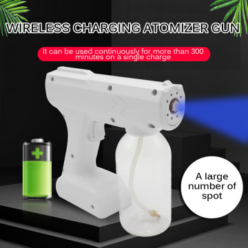 NEW Wireless Sprayer Sanitizer Fogger Machine Handheld Rechargeable Nano Steam Atomizer With Blue Light For Disinfectants 800ml