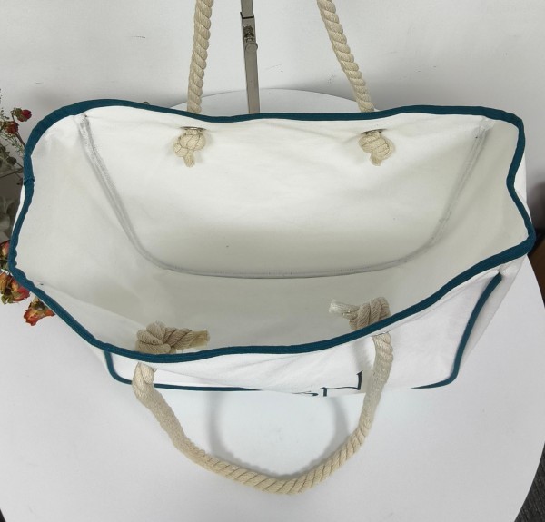 Simple fashion hemp rope canvas tote bag
