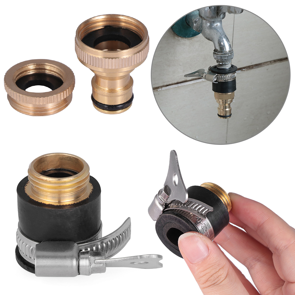 Garden Tool Quick Hitch Connectors Repair Hose Connector Brass Irrigation Tap Adapter Faucet Pipe Drip Thread Watering Equipment