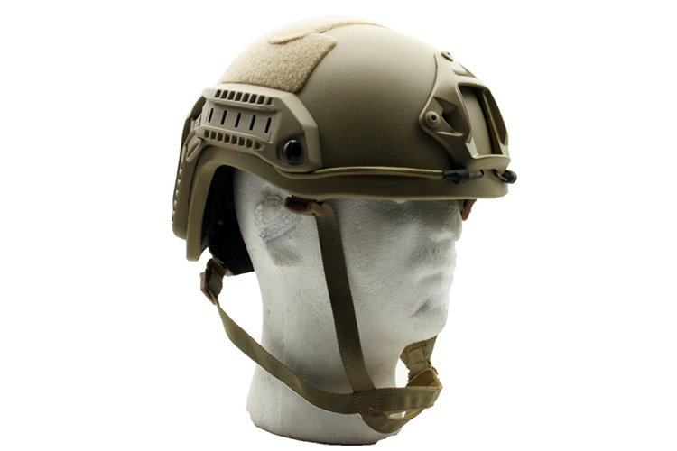 FAST MARITIME PE Class III Bullet Proof Helmet NIJ IIIA Class III Tested Wolf Brown GREEN DE