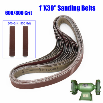 15pcs 25*762mm Abrasive Sanding Belts Band 600/800/1000 Grit Sander Belts Sanding Paper For Grinding Polishing Woodworking Tool