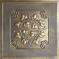 Faux tin ceiling tile ancient gold color ceiling panels PL66