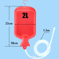 2L Enema Bag Foldable Reusable Silica Gel Coffee Water Colon Cleansing Enteroclysm Detoxified Bowel Bags Vaginal Washing Enema