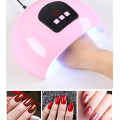 LED Nail Lamp For Manicure 54W Nail Dryer Machine UV Lamp For Curing UV Gel Nail Polish With Motion Sensing LCD Display Nail Art