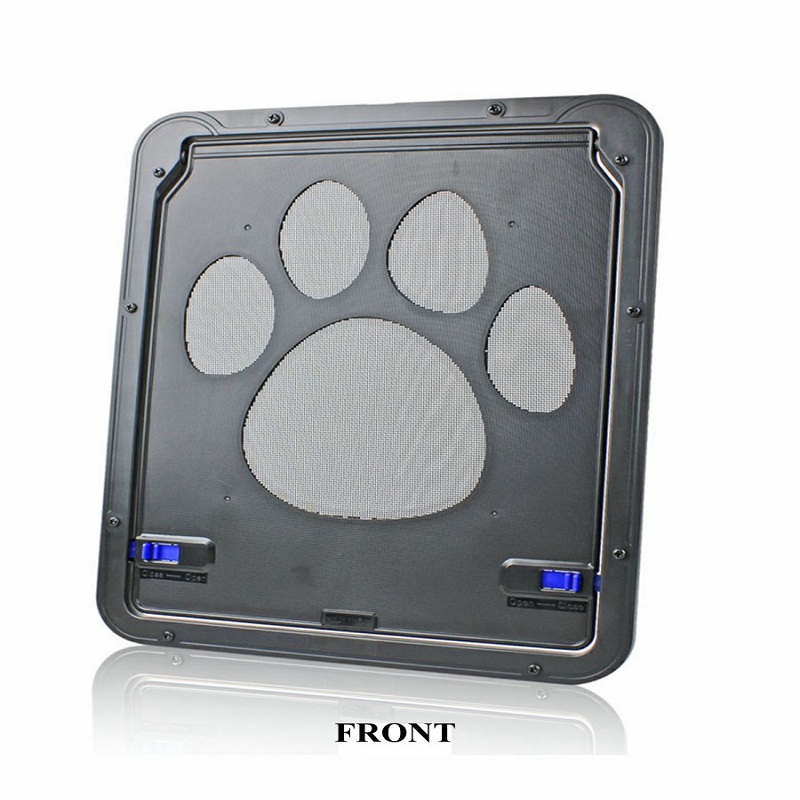 Pet Door New Safe Lockable Magnetic Screen Door For Dogs Cats Window Gate For Pets Freely Fashion Pretty Pattern Easy Install