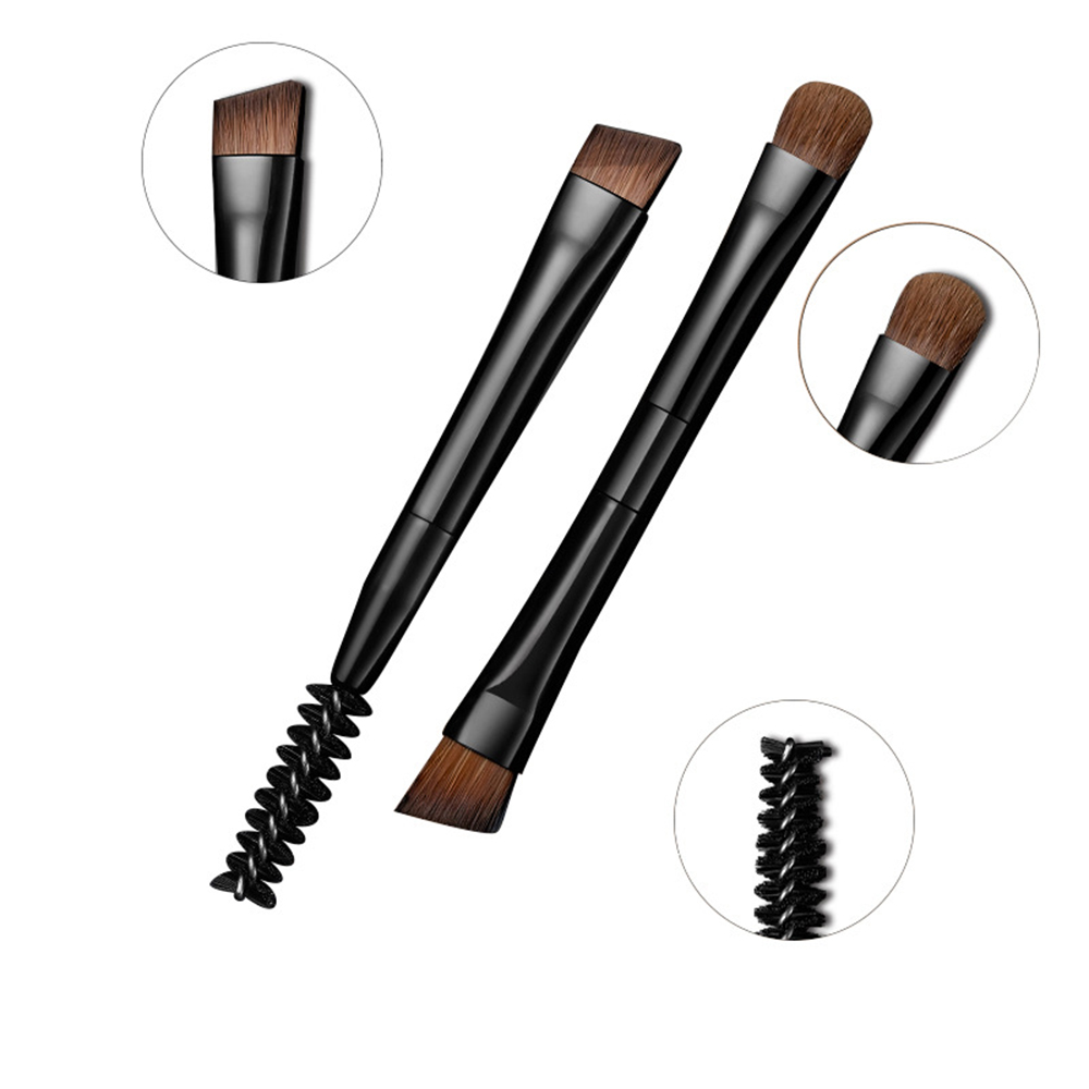Dual-ended angled Brush; separate Spoolie