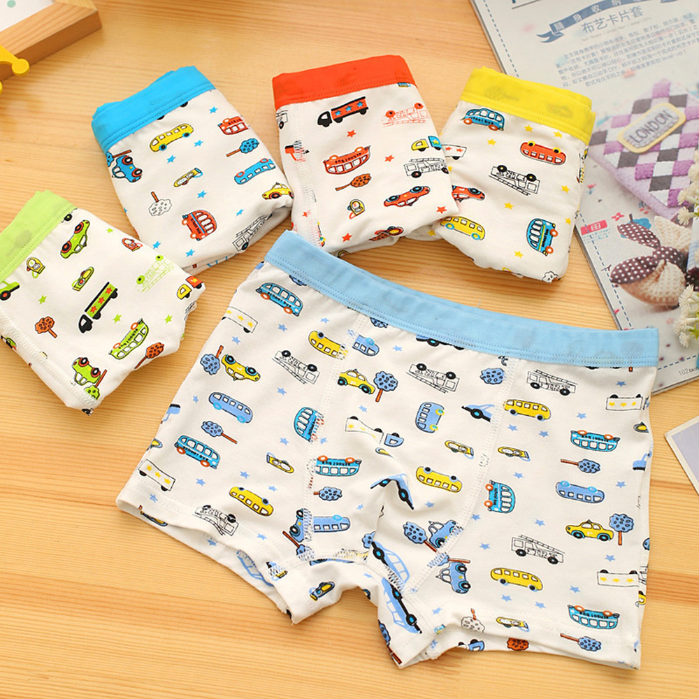 1 Pc Cotton Underpants Briefs for Boys 3-8Y Underwears Panties Infant Boxer Briefs Cartoon Cute Panties Male Under Wear Briefs