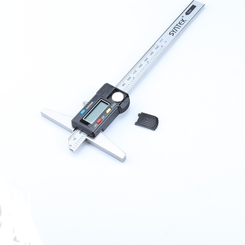 0.01mm Electronic Digital Depth Gauge 0-150mm/200mm/300mm LCD Depth Vernier Caliper Stainless Steel Micrometer Measuring Tools