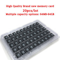 20pcs/lot brand new micro card SD card 64MB 128MB 256MB 512MB 1GB 2GB class10 4GB 8GB 16GB 32GB 64GB Micro Memory TF Card