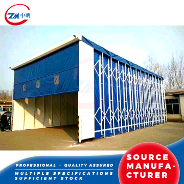 Compact Mobile Telescopic Spray Tent for Field Work