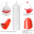 Sauce Vinegar Oil Ketchup Gravy Cruet Kitchen Accessories Gravy Boat Plastic Condiment Dispenser 8-24oz Squeeze Bottle