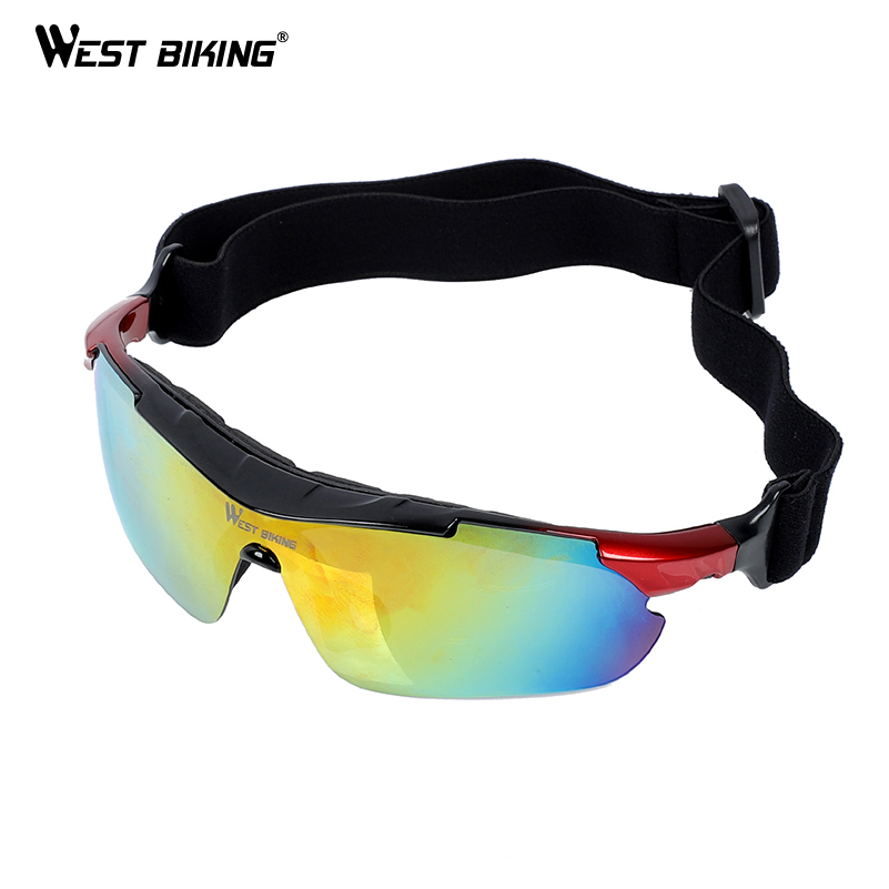 WEST BIKING Bike Polarized Sport Sunglasses With Interchangeable Lens Adult Unisex Bike Eyewear Goggles For Cycling Glasses