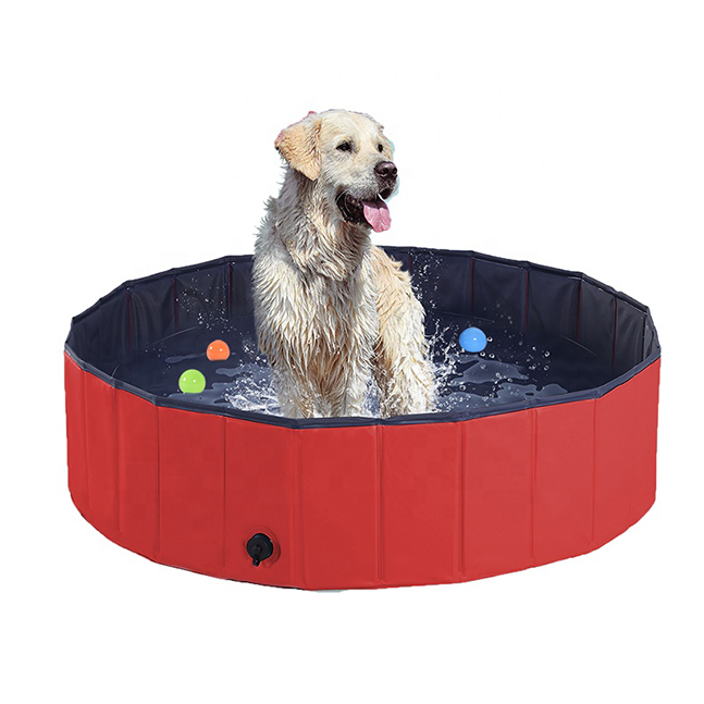 Foldable Dog Pool Large Pet Bath Swimming Pool