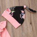 2019 Baby Autumn Winter Clothing Newborn Baby Girls Clothes Letter Romper Jumpsuit + Floral Pants Leggings 3pcs Outfit Set 0-24M