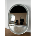 Oval mirror with smart led lights