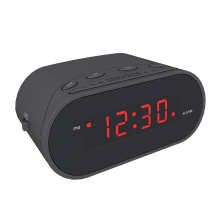 Hot Sale ABS Digital Desk Clock Black Small LED Digital Clock Bluetooth Speaker with Clock and Radio