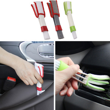 Mini Car Cleaning Brush Portable Air-Conditioner Outlet Window Interior Clean Tools Gadgets Ornament Automotive Accessories