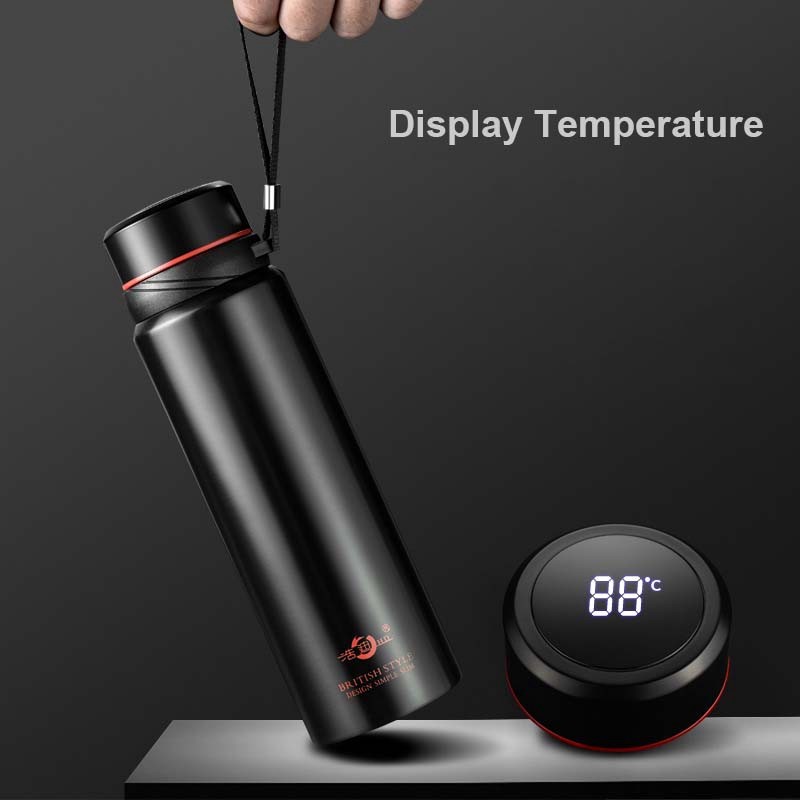 Large Capacity Led Digital Temperature Display Stainless Steel Thermos Bottle Thermal Cups Vacuum Flasks Thermoses Bottles