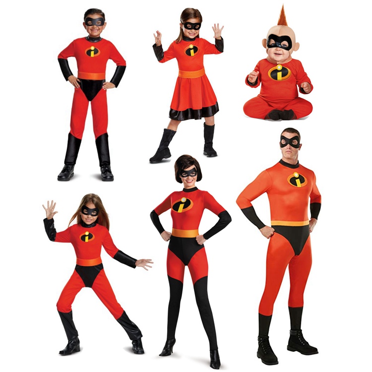 NEW Costume Halloween Costume The whole family jumpsuit Costume Cosplay Kids Superhero fancy dress