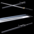 Sharp Swords Full Tang Japanese Ninja Sword High Carbon Steel Black Knife Can Cut Bamboo Samurai Sword Nice Home Decoration