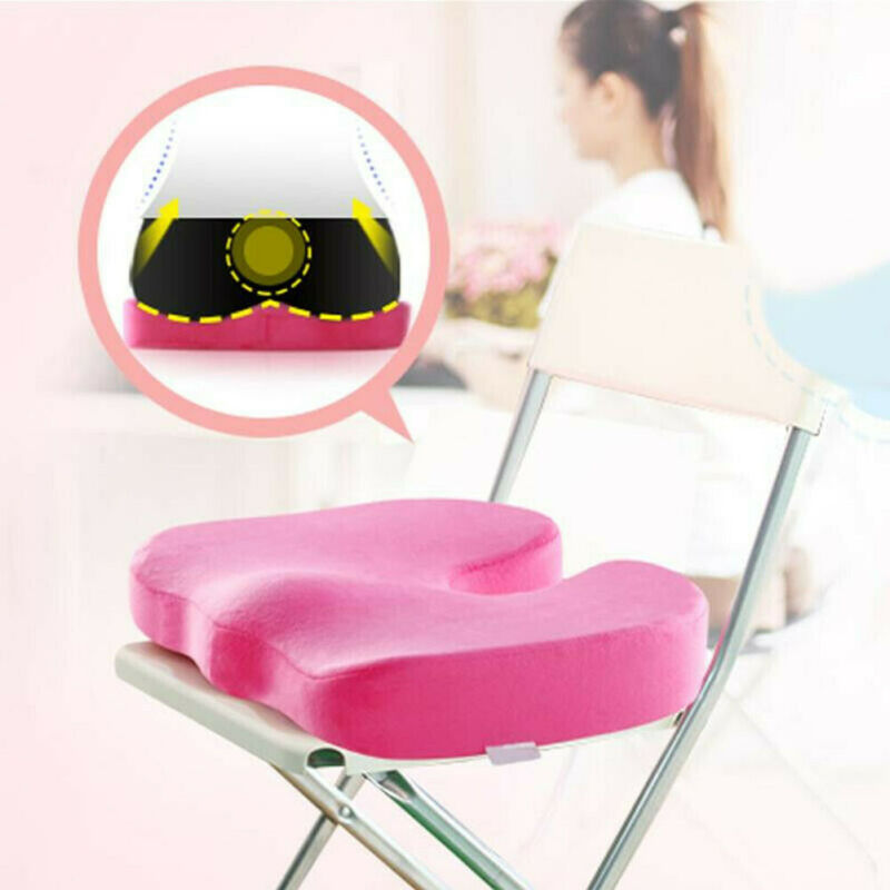 Travel Memory Home Foam Seat Cushion U Pillows Pad Orthopedic Chair Back Car Cushion Office Hips Tailbone Coccyx Protect Sitting