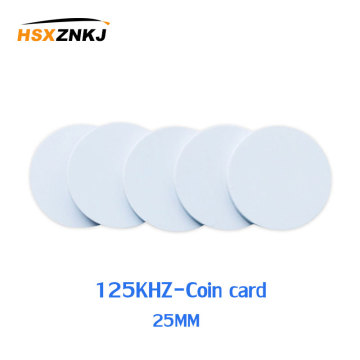 1 / 5PCS RFID T5577 can copy and erase 25mm NFC electronic round label 125KHZ blank access control card