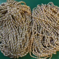 8mm White Gold Clothing Accessories Wire Portable DIY Weave Decoration Rope Twisted Binding Packaging Nylon Macrame Cord