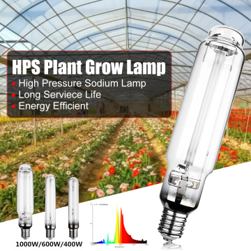 400W 600W 1000W HPS Plant Grow Lamp E40 23Ra High Pressure Sodium Lamp Energy Efficient Long Service Life 23000 Hours