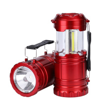 camping light portable lantern with led spotlight