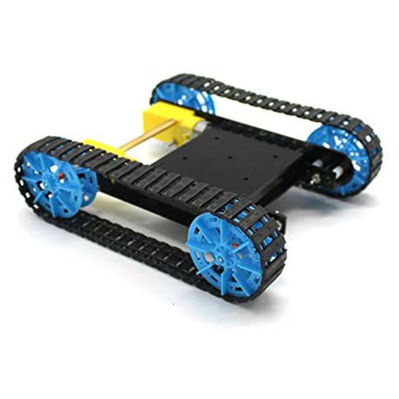 DIY Assembled Tank Model Toy with Remote Control Chassis Smart RC Robot Kit Crawler Vehicle for Children
