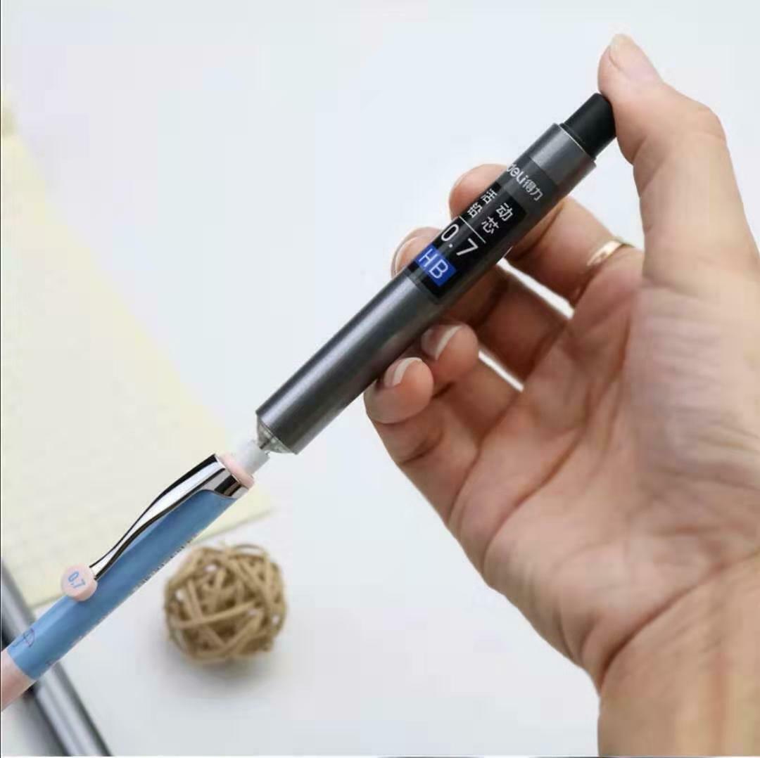 Deli Metal Low Gravity Automatic Pencil 0.9mm Professional Drawing Writing Mechanical Pen And Pencil Lead Office school supplies