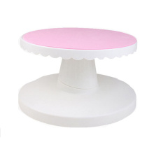 Cake Swivel Plate Plastic Turntable Decoration 360 Degree Manual Revolving Round Cake Stand Platform Kitchen Baking Tool CT1031