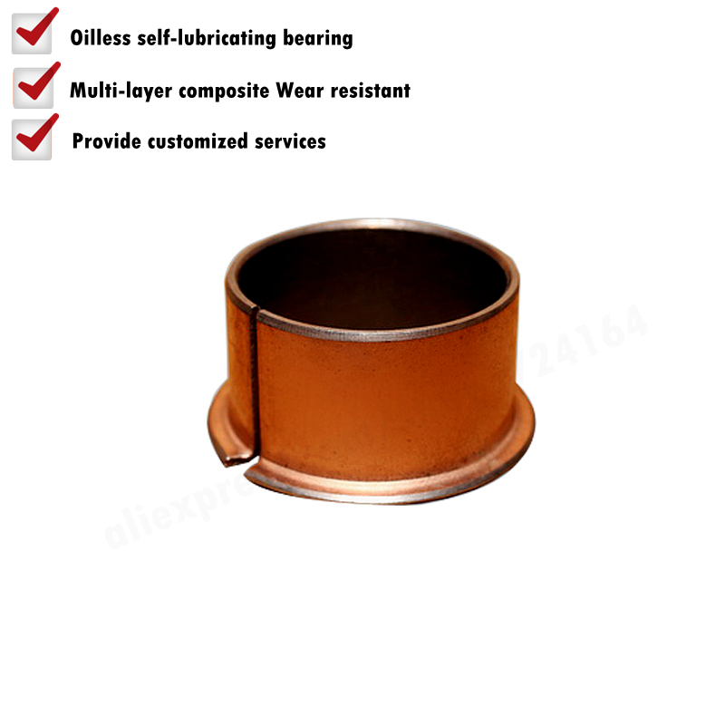 SF-1F 08080 08100 08120 08150 08055 08075 10060 10070 Flange Self Lubricating Composite Bearing Bushing Sleeve Oil free Sliding