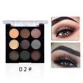 TEAYASON 9 Colors Eyeshadow Pallete Pearlescent Matte Eyeshadow Diamond Glitter Eye Style Professional Eyeshadow TSLM