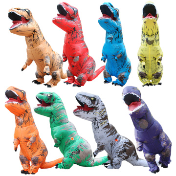 T-Rex Dinosaure Inflatable Costume Mascot Costume Deguisement Halloween Pour Animaux Cosplay Ad Clothes Party Game