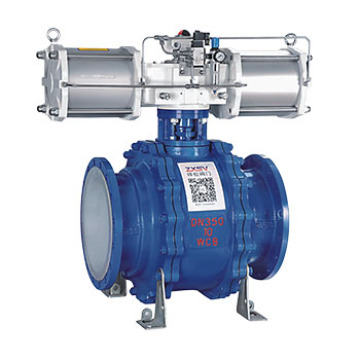 High Performance Three Stage Fluorine Lined Ball Valve