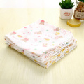 5PCS Pure Knitted Cotton Baby Small Square Handkerchief Soft Towel Cartoon Saliva Towel Newborn Infants Face Small Towel