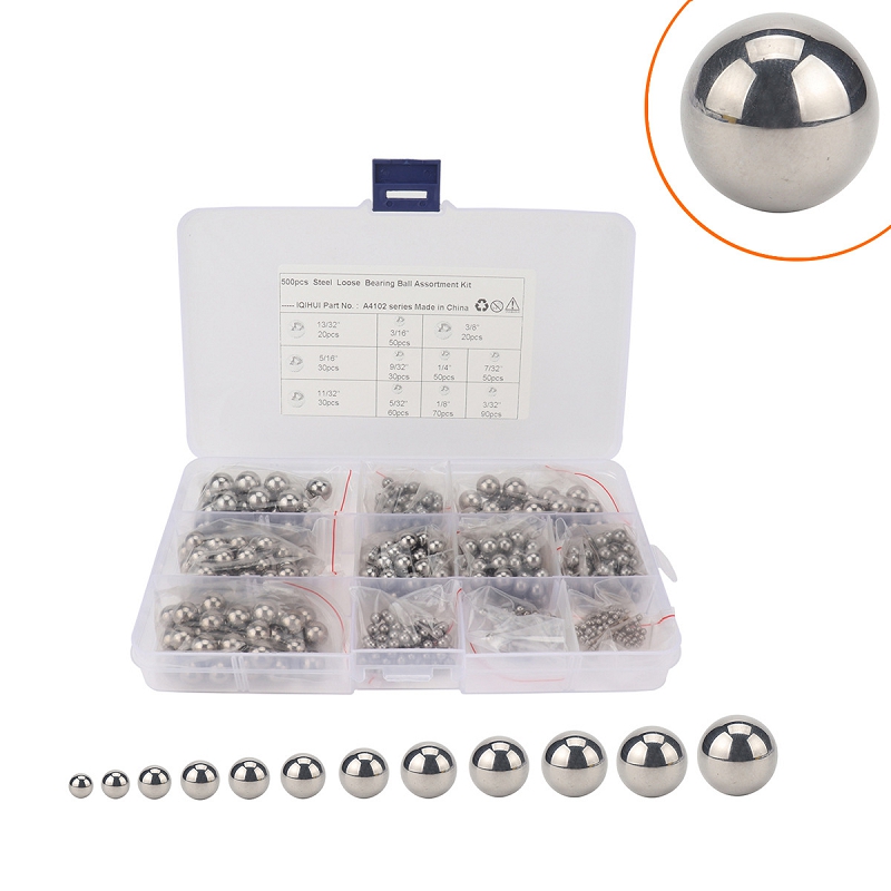 500 Pcs Steel Balls Bicycle Bearing Steel Ball Carbon Steel Balls Bicycle High Precision G25 Bearing Steel Ball Accessories