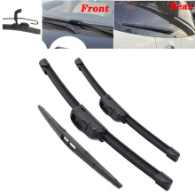 Front & Rear windshield wipers wiper Windscreen Window wipers blades For Nissan Micra K13 2010 - 2017