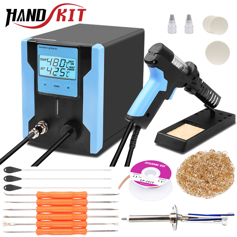 Handskit ZD-8915 LCD Digital Electric Desoldering Pump Temperatue controlled desoldering station BGA Desoldering Suction Vacuum