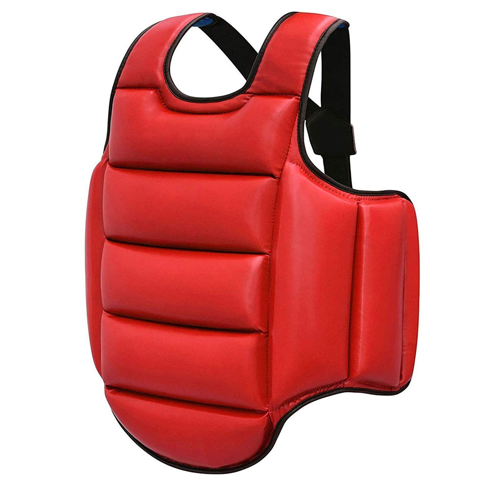 Chest Guard Boxing MMA Kickboxing Body Protector Martial Arts WTF Reversible Rib Shield Armour Taekwondo Target Training Uniform