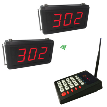 2PCS screen 1PC keypad English prompt voice number call Simple Queue Manage Display System