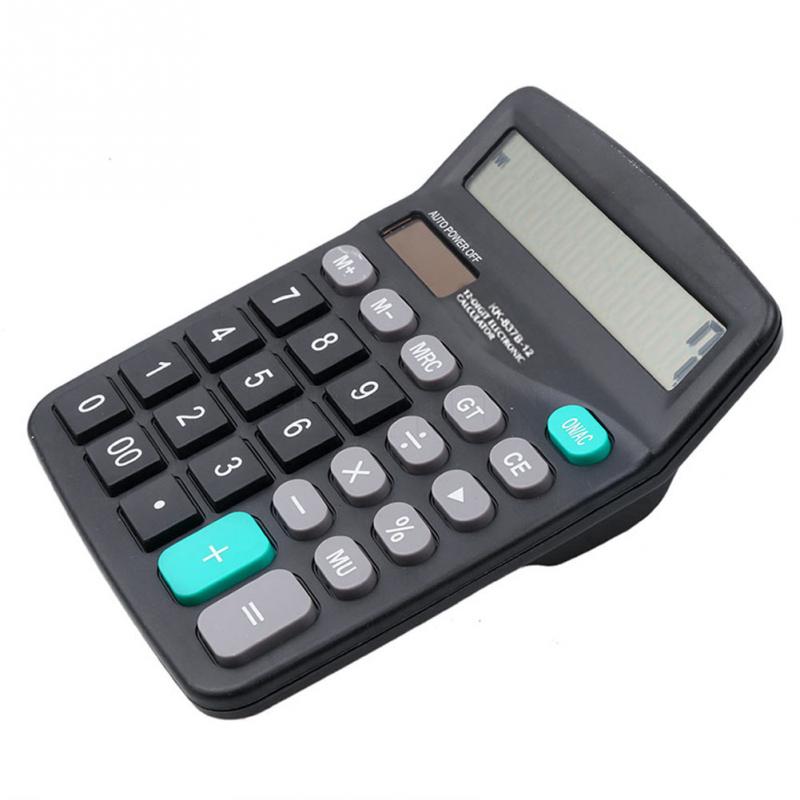 Office Finance Calculator Calculate Commercial Tool Solar / Battery Powered 12 Digit Electronic Calculatory Calculator 147*118MM