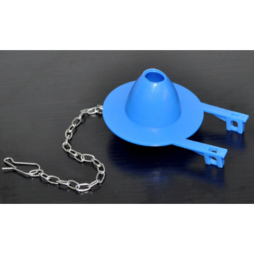 7.5cm quality rubber drain valve toilet tank fittings toilet seal Pusey water stop valve cover shoot with metal chain